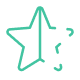 Primary colored StarHalf icon